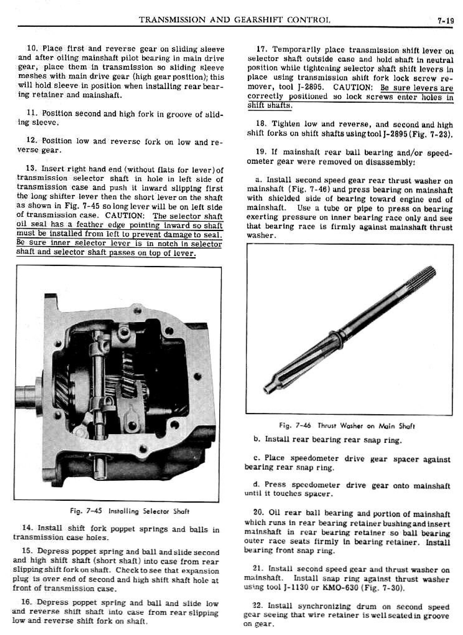 1949 Pontiac Shop Manual- Transmission And Gearshift Control Page 19 Of 22